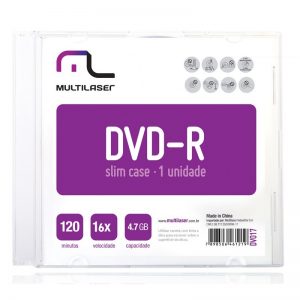 DVD+R EMBALAGEM ACRÍLICA DV017 – MULTILASER
