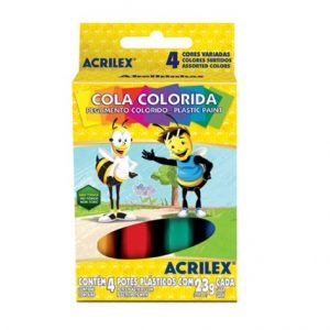 COLA COLORIDA 4 CORES – ACRILEX