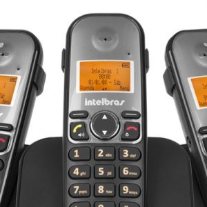 TELEFONE SEM FIO TS5123 + 2 RAMAIS – INT  – INTELBRAS