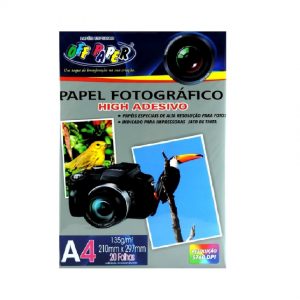 PAPEL FOTOGRÁFICO ADESIVO A4 C/20FLS – OFF PAPER