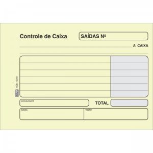 CONTROLE DE CAIXA SAÍDA 100 FLS – TILIBRA